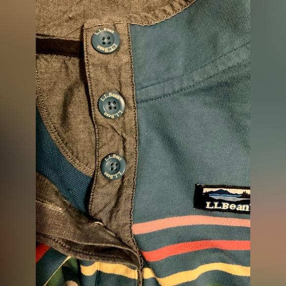 L.L. Bean blue and multi color Sweatshirt - Picture 6 of 8